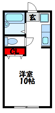グリーンライフ西福間A棟  間取り
