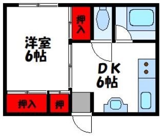 泰平ビル 203号室 間取り