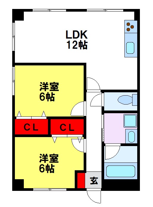 アストビルⅡ 間取り図