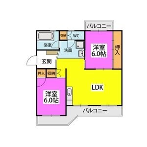 ビレッジ都府楼 間取り