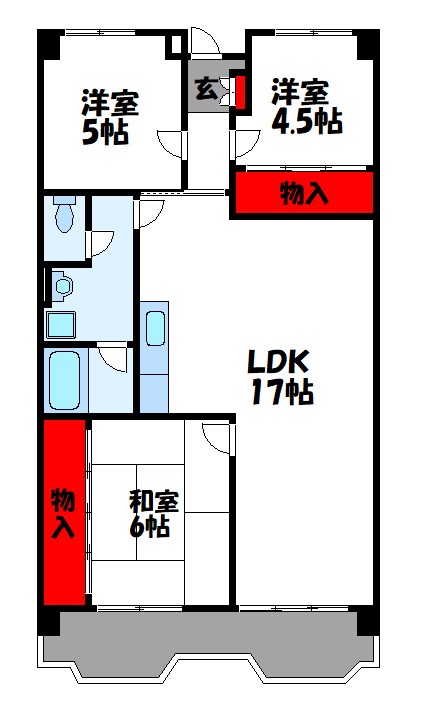 レジデンス内橋 間取り図