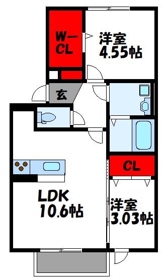 ビバリーヒルズ 203号室 間取り