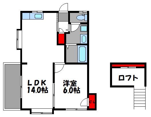 ラフィーネ16 103号室 間取り