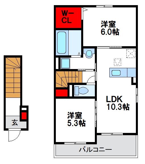 アネックス 203号室 間取り