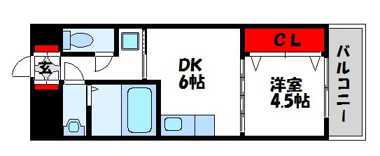 日の里和ビル 401号室 間取り