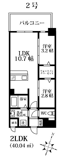 MODERN PALAZZOけやき通り 502号室 間取り