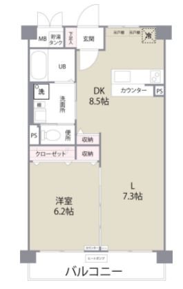 カーサリナート東比恵  間取り図