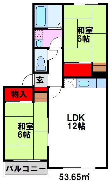 エレガンス村田 B7号室 間取り