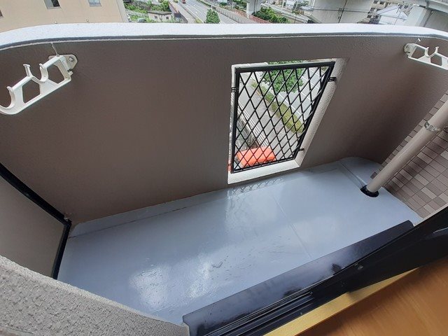リーブラ都府楼壱番館 ベランダ