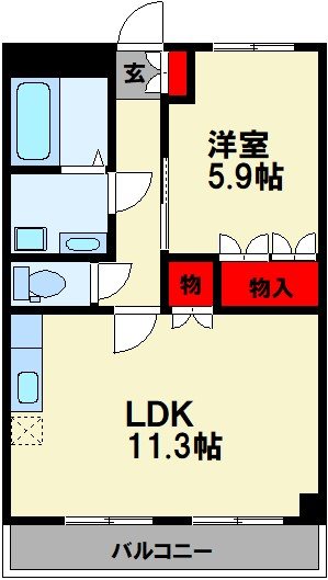サンライフ花瀬 Ⅱ 間取り