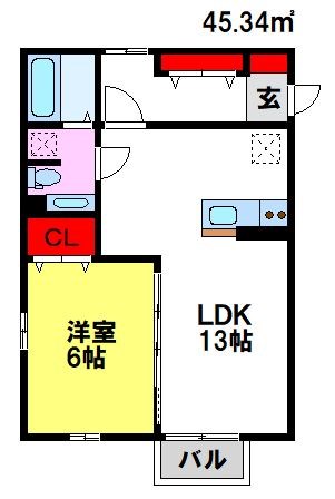 ジュネス鳥栖  間取り