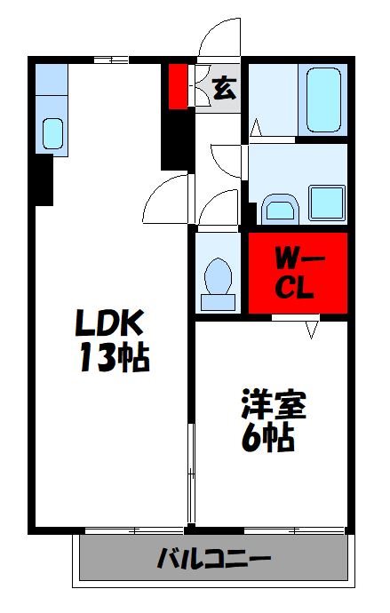 セリバテール新宮　A棟 間取り図