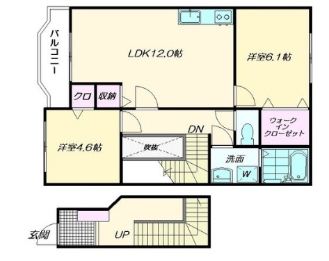 ラヴィアンローズ 205号室 間取り