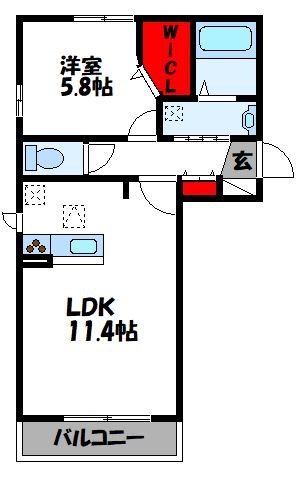 D-room M reiwa  203号室 間取り