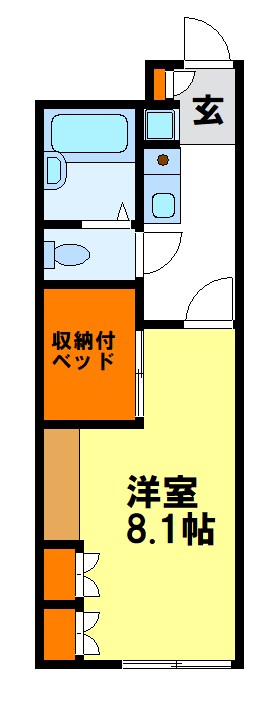 レオパレスMOA 105号室 間取り