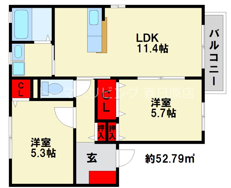 プリエール deux 間取り