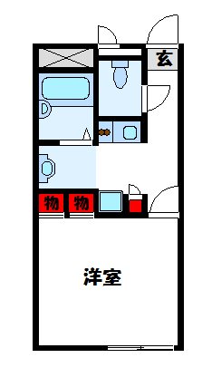 レオパレスサンローズ仲原 間取り