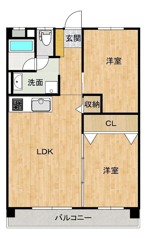 ビレッジ城月 間取り図