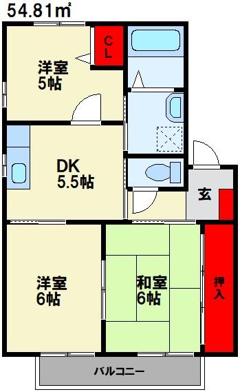 クロッカスC 間取り