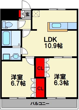 エンプレスHiro（エンプレスヒロ） 間取り
