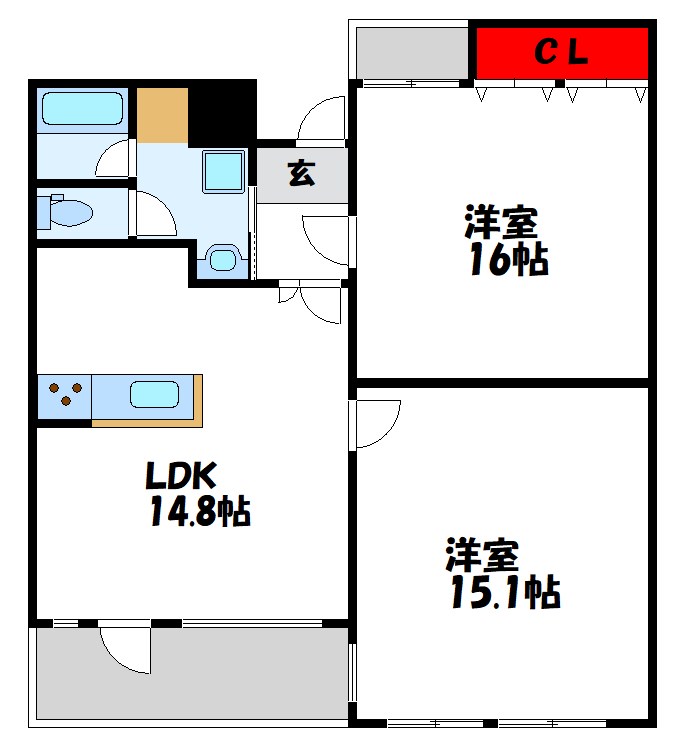 プレジデント平和 間取り