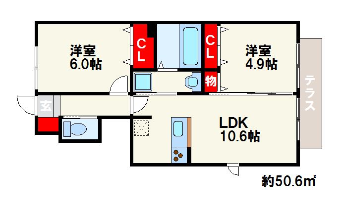 テラスＴ 間取り