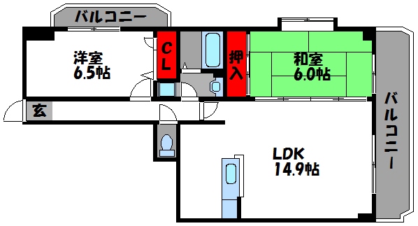 グランパルク若宮 間取り