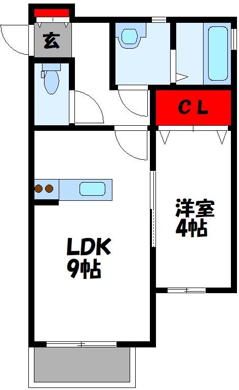 ルミナス菰田 205号室 間取り