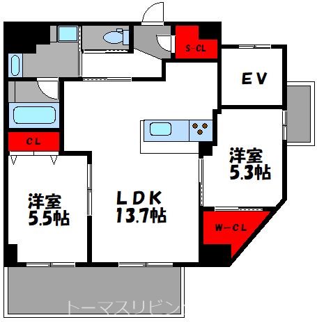アマビリスF箱崎 間取り