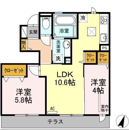 グランモア三苫Ⅲ 間取り