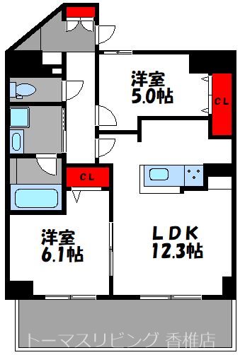 アマビリスF箱崎 間取り