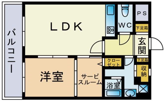 カワイアーバンビル 間取り図