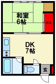 レユーナ 103号室 間取り