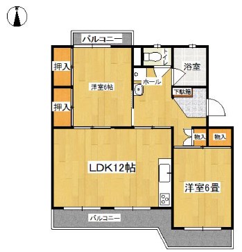 ビレッジ都府楼 間取り図