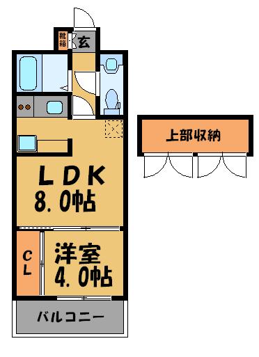 エステート・モア・平尾公園通り 703号室 間取り