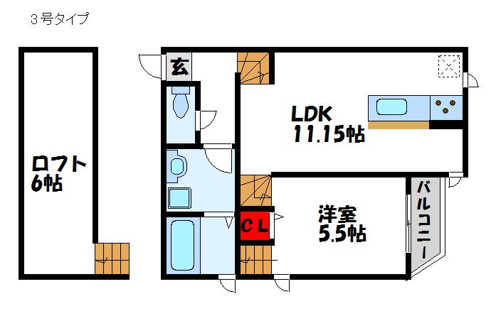 Arvita　Fukutsu(アルヴィータ福津) 間取り
