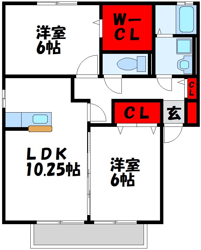 メゾン宮田　A棟 間取り