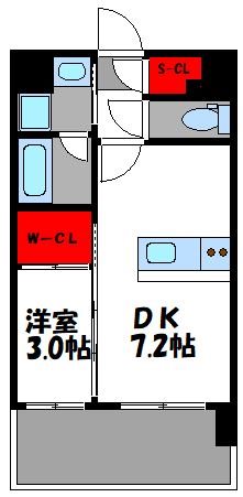 リアンシエルブルーJR香椎 1005号室 間取り