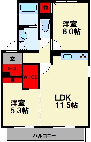 ホリーランドⅡ 間取り図