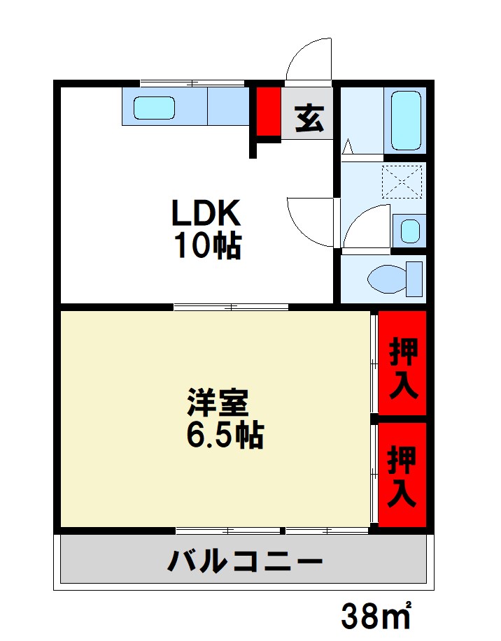 ジョイフル二日市 間取り