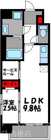 リュクスグランツ 1005号室 間取り