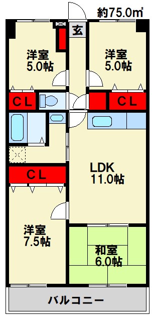 第２ヴィラソール水城 間取り