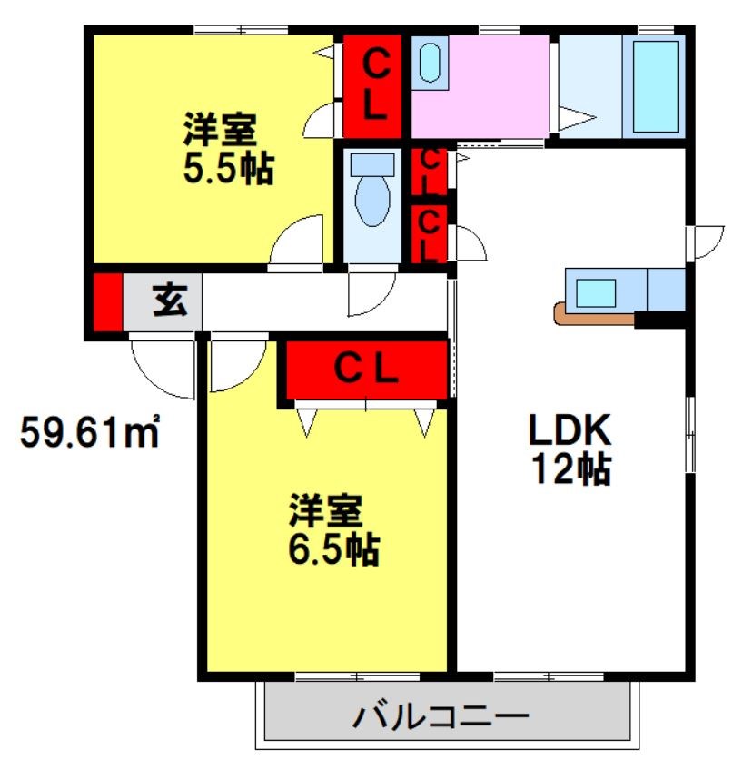 シャーメゾン蔵上 間取り