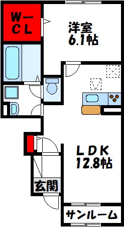 福岡県遠賀郡水巻町下二東２丁目 間取り