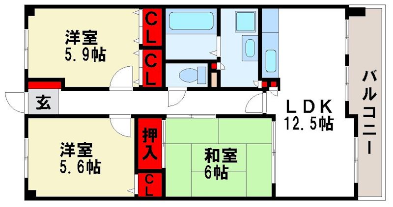 フォーレスト弐番館 間取り