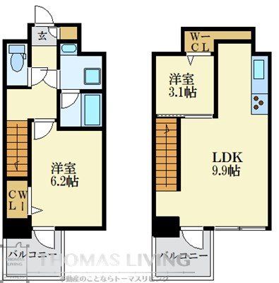 MODERN PALAZZO博多駅南AXIA 1002号室 間取り