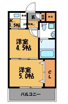 エステート・モア・薬院通り 間取り図