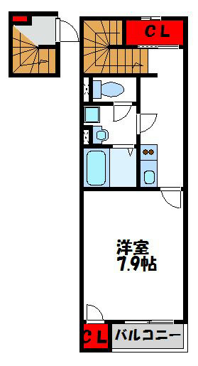 レオネクスト水晶館Ⅴ 203号室 間取り