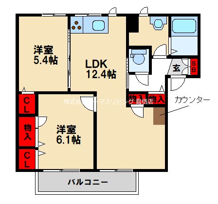 エミネント・フラット 間取り図