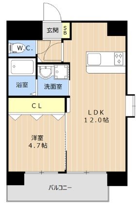 LIBTH薬院east 303号室 間取り